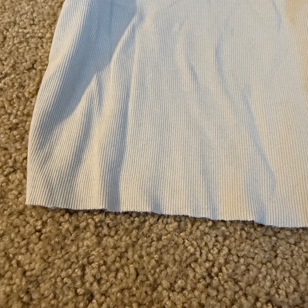 Sunday Best Cream Ribbed Cropped Tank - Picture 8 of 8